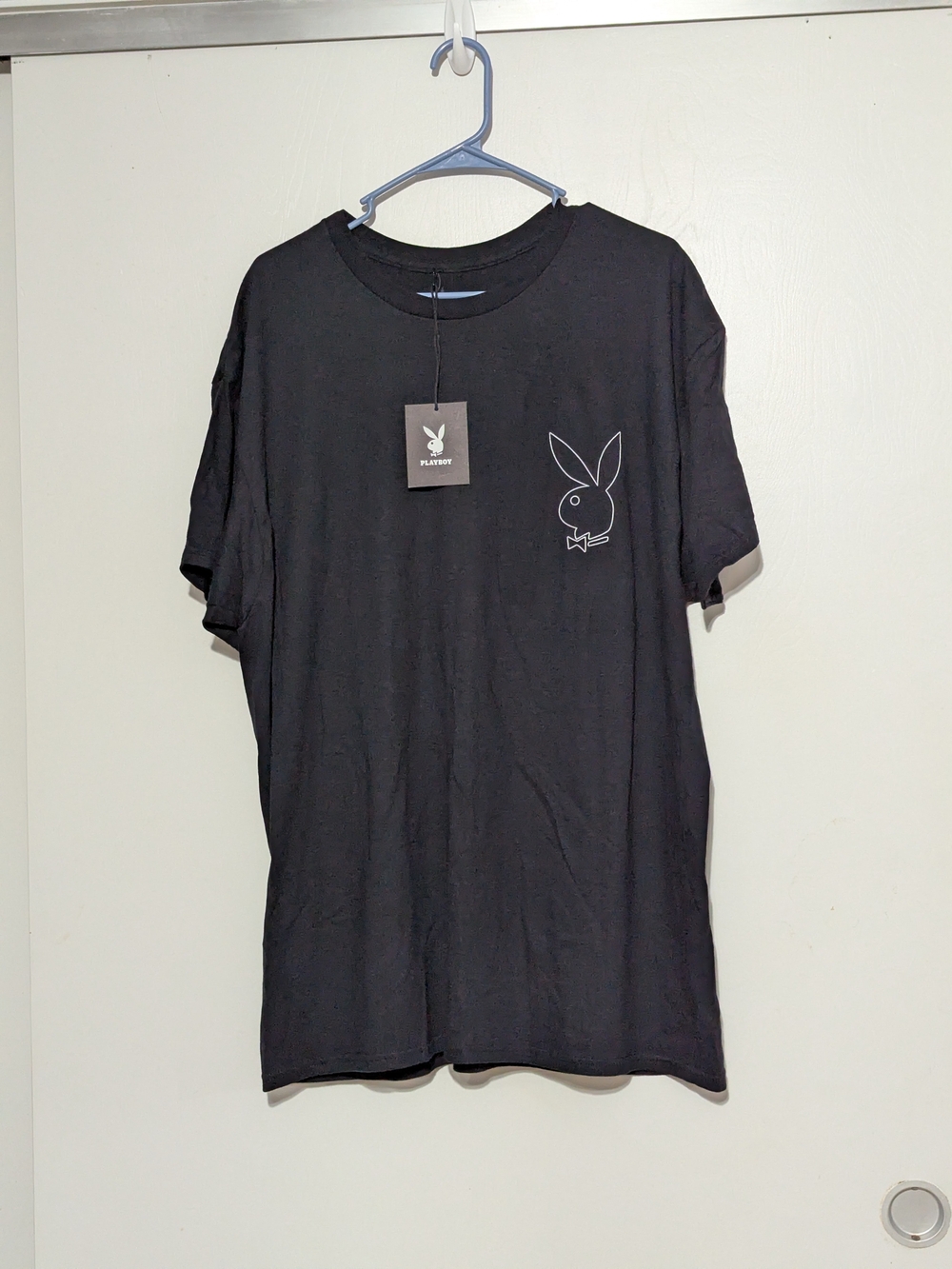 Playboy Men’s Black Logo Graphic T‑Shirt